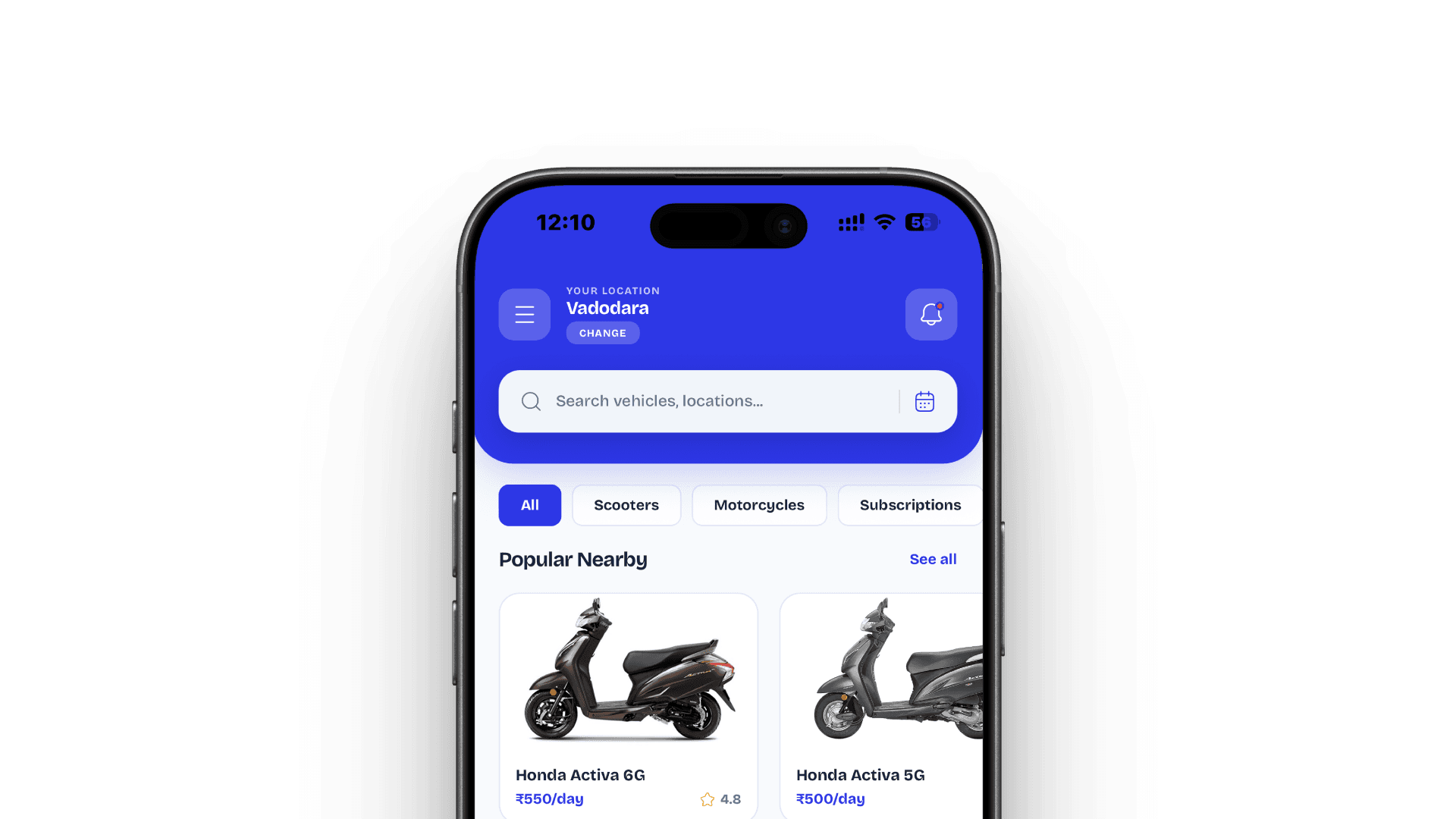 RideAway app preview